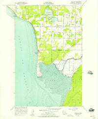 Lummi Bay Washington Historical topographic map, 1:24000 scale, 7.5 X 7.5 Minute, Year 1952