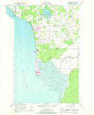 Lummi Bay Washington Historical topographic map, 1:24000 scale, 7.5 X 7.5 Minute, Year 1952