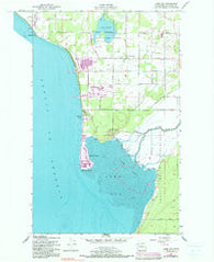 Lummi Bay Washington Historical topographic map, 1:24000 scale, 7.5 X 7.5 Minute, Year 1952
