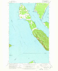 Lummi Island Washington Historical topographic map, 1:24000 scale, 7.5 X 7.5 Minute, Year 1978