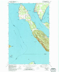 Lummi Island Washington Historical topographic map, 1:24000 scale, 7.5 X 7.5 Minute, Year 1978