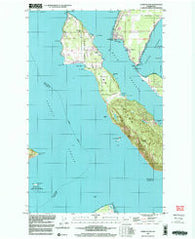 Lummi Island Washington Historical topographic map, 1:24000 scale, 7.5 X 7.5 Minute, Year 1998