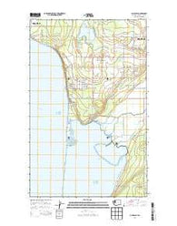 Lummi Bay Washington Current topographic map, 1:24000 scale, 7.5 X 7.5 Minute, Year 2014