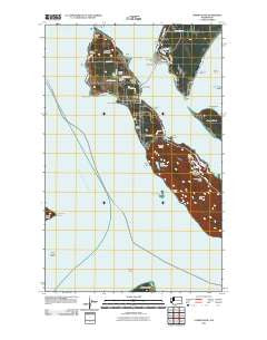 Lummi Island Washington Historical topographic map, 1:24000 scale, 7.5 X 7.5 Minute, Year 2011