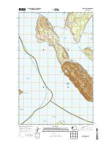 Lummi Island Washington Current topographic map, 1:24000 scale, 7.5 X 7.5 Minute, Year 2014