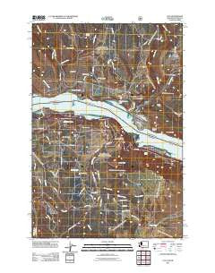 Lyle Washington Historical topographic map, 1:24000 scale, 7.5 X 7.5 Minute, Year 2011
