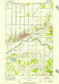 Lynden Washington Historical topographic map, 1:24000 scale, 7.5 X 7.5 Minute, Year 1952