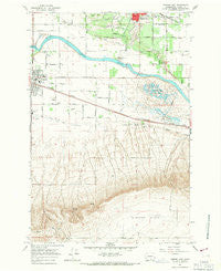 Mabton East Washington Historical topographic map, 1:24000 scale, 7.5 X 7.5 Minute, Year 1965