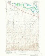 Mabton West Washington Historical topographic map, 1:24000 scale, 7.5 X 7.5 Minute, Year 1965
