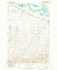 Mabton West Washington Historical topographic map, 1:24000 scale, 7.5 X 7.5 Minute, Year 1965