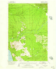 Macafee Hill Washington Historical topographic map, 1:62500 scale, 15 X 15 Minute, Year 1955