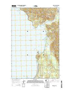 Makah Bay Washington Current topographic map, 1:24000 scale, 7.5 X 7.5 Minute, Year 2014