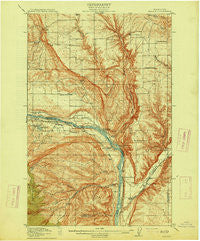 Malaga Washington Historical topographic map, 1:62500 scale, 15 X 15 Minute, Year 1914