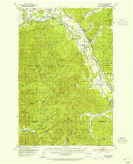 Malone Washington Historical topographic map, 1:62500 scale, 15 X 15 Minute, Year 1953