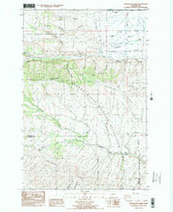 Manastash Creek Washington Historical topographic map, 1:24000 scale, 7.5 X 7.5 Minute, Year 1984