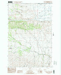 Manastash Creek Washington Historical topographic map, 1:24000 scale, 7.5 X 7.5 Minute, Year 1984