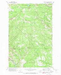 Manastash Lake Washington Historical topographic map, 1:24000 scale, 7.5 X 7.5 Minute, Year 1971