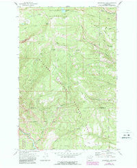 Manastash Lake Washington Historical topographic map, 1:24000 scale, 7.5 X 7.5 Minute, Year 1971