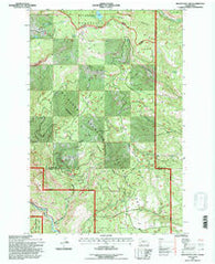 Manastash Lake Washington Historical topographic map, 1:24000 scale, 7.5 X 7.5 Minute, Year 1992