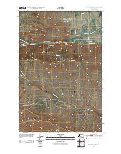 Manastash Creek Washington Historical topographic map, 1:24000 scale, 7.5 X 7.5 Minute, Year 2011