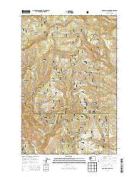 Manastash Lake Washington Current topographic map, 1:24000 scale, 7.5 X 7.5 Minute, Year 2013