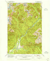 Marblemount Washington Historical topographic map, 1:62500 scale, 15 X 15 Minute, Year 1953