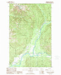Marblemount Washington Historical topographic map, 1:24000 scale, 7.5 X 7.5 Minute, Year 1989