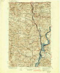Marcus Washington Historical topographic map, 1:125000 scale, 30 X 30 Minute, Year 1942