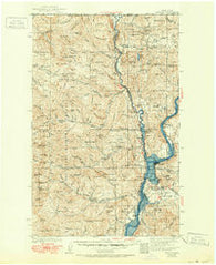 Marcus Washington Historical topographic map, 1:125000 scale, 30 X 30 Minute, Year 1942
