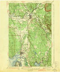 Marysville Washington Historical topographic map, 1:62500 scale, 15 X 15 Minute, Year 1943
