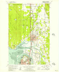 Marysville Washington Historical topographic map, 1:24000 scale, 7.5 X 7.5 Minute, Year 1956