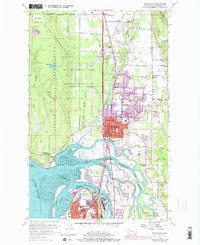 Marysville Washington Historical topographic map, 1:24000 scale, 7.5 X 7.5 Minute, Year 1956