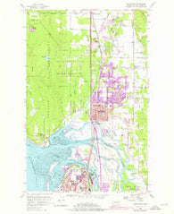 Marysville Washington Historical topographic map, 1:24000 scale, 7.5 X 7.5 Minute, Year 1956
