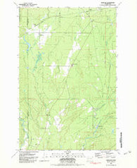 Matlock Washington Historical topographic map, 1:24000 scale, 7.5 X 7.5 Minute, Year 1981