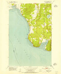 Maxwelton Washington Historical topographic map, 1:24000 scale, 7.5 X 7.5 Minute, Year 1953