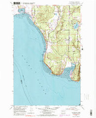 Maxwelton Washington Historical topographic map, 1:24000 scale, 7.5 X 7.5 Minute, Year 1953