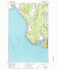 Maxwelton Washington Historical topographic map, 1:24000 scale, 7.5 X 7.5 Minute, Year 1953