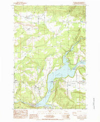 Mayfield Lake Washington Historical topographic map, 1:24000 scale, 7.5 X 7.5 Minute, Year 1984