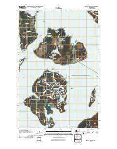 McNeil Island Washington Historical topographic map, 1:24000 scale, 7.5 X 7.5 Minute, Year 2011