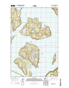 McNeil Island Washington Current topographic map, 1:24000 scale, 7.5 X 7.5 Minute, Year 2014