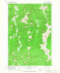 Mc Coy Peak Washington Historical topographic map, 1:24000 scale, 7.5 X 7.5 Minute, Year 1965