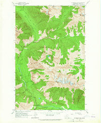 Mc Gregor Mtn Washington Historical topographic map, 1:24000 scale, 7.5 X 7.5 Minute, Year 1963