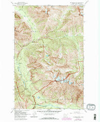 Mc Gregor Mtn Washington Historical topographic map, 1:24000 scale, 7.5 X 7.5 Minute, Year 1963