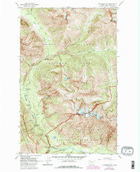 Mc Gregor Mtn Washington Historical topographic map, 1:24000 scale, 7.5 X 7.5 Minute, Year 1963
