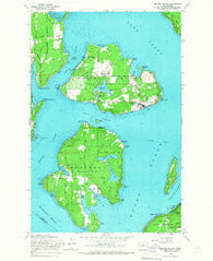 Mc Neil Island Washington Historical topographic map, 1:24000 scale, 7.5 X 7.5 Minute, Year 1959