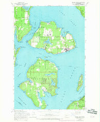 Mc Neil Island Washington Historical topographic map, 1:24000 scale, 7.5 X 7.5 Minute, Year 1959