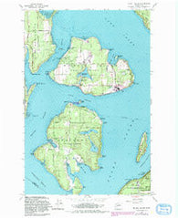 Mc Neil Island Washington Historical topographic map, 1:24000 scale, 7.5 X 7.5 Minute, Year 1959