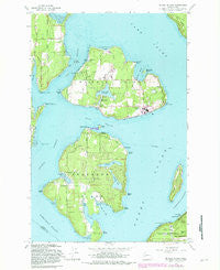 Mc Neil Island Washington Historical topographic map, 1:24000 scale, 7.5 X 7.5 Minute, Year 1959