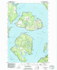 Mc Neil Island Washington Historical topographic map, 1:24000 scale, 7.5 X 7.5 Minute, Year 1959