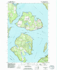 Mc Neil Island Washington Historical topographic map, 1:24000 scale, 7.5 X 7.5 Minute, Year 1959